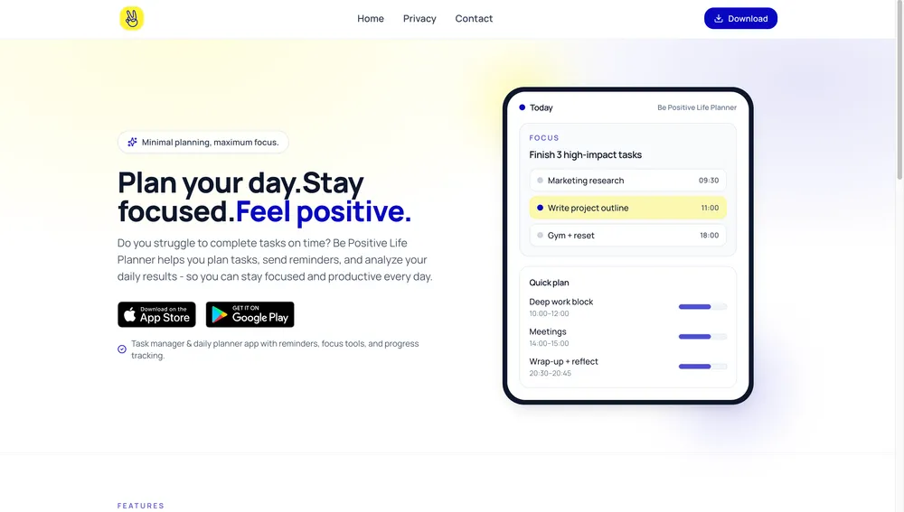 Be Positive Life Planner